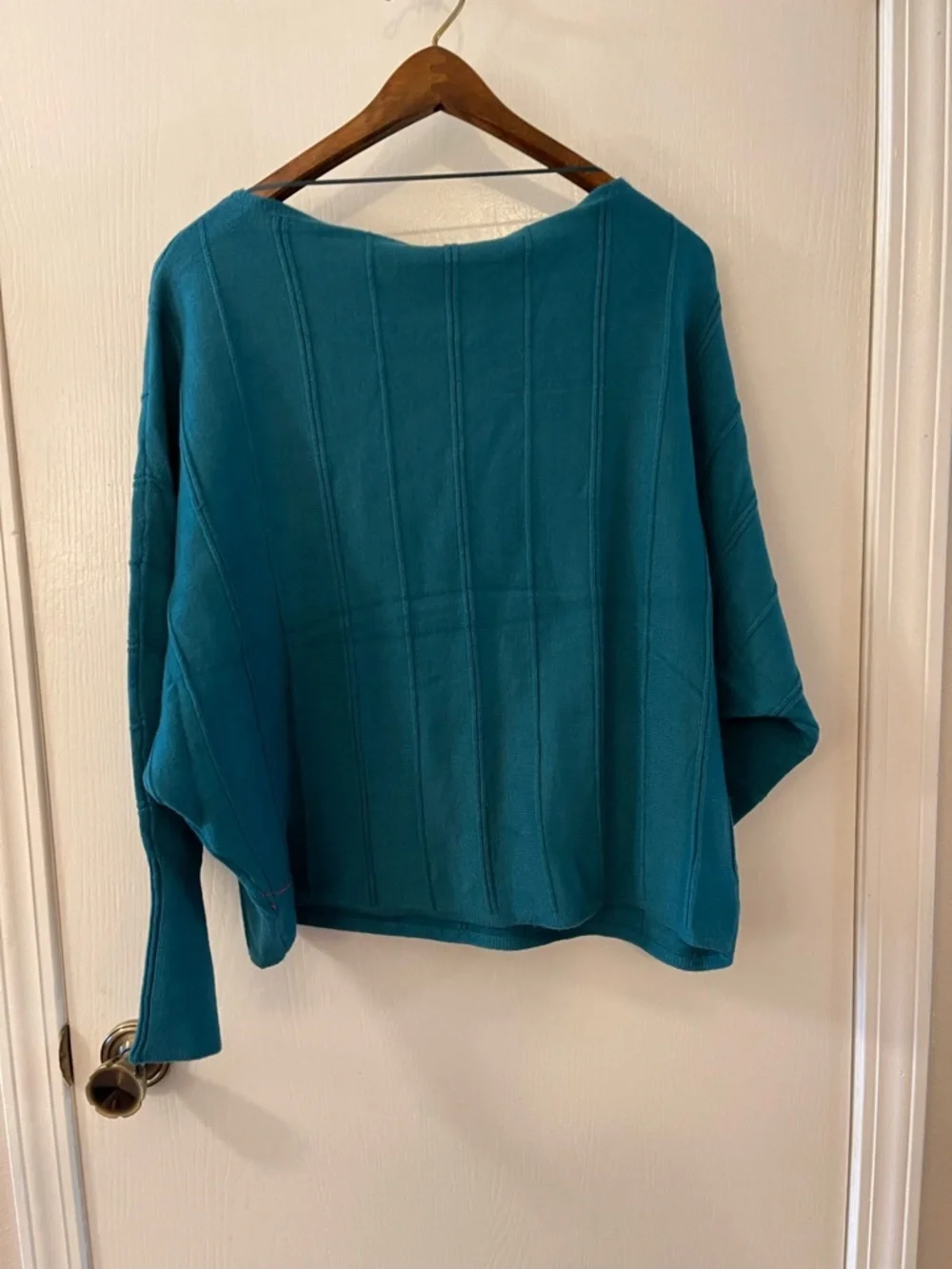 Magaschoni Teal Crew Neck Sweater